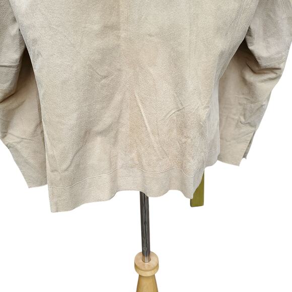 Pamela McCoy Tan Biege Suede Jacket Coat Blazer Sz 1X - Picture 10 of 16